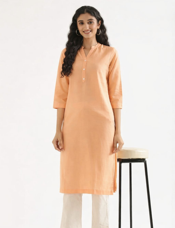 Airy Linen Long Kurta