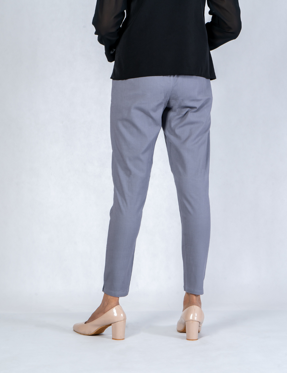 Women Ash Cotton Lycra Pant