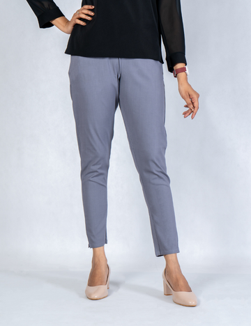 Women Ash Cotton Lycra Pant