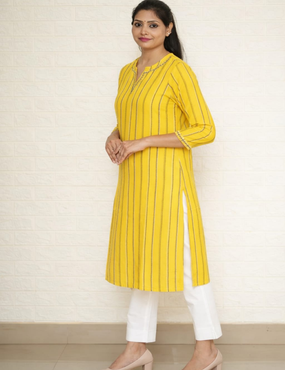 Women White Cotton Pants
