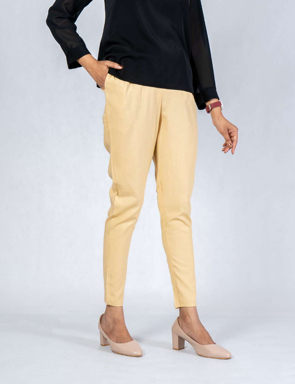 Women Sandal Cotton Lycra Pant
