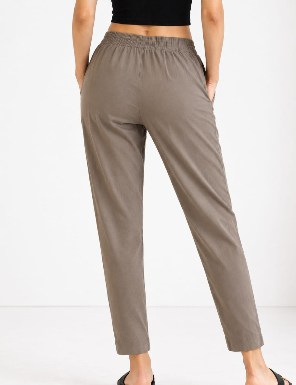 Women Grey Cotton Straight Pant