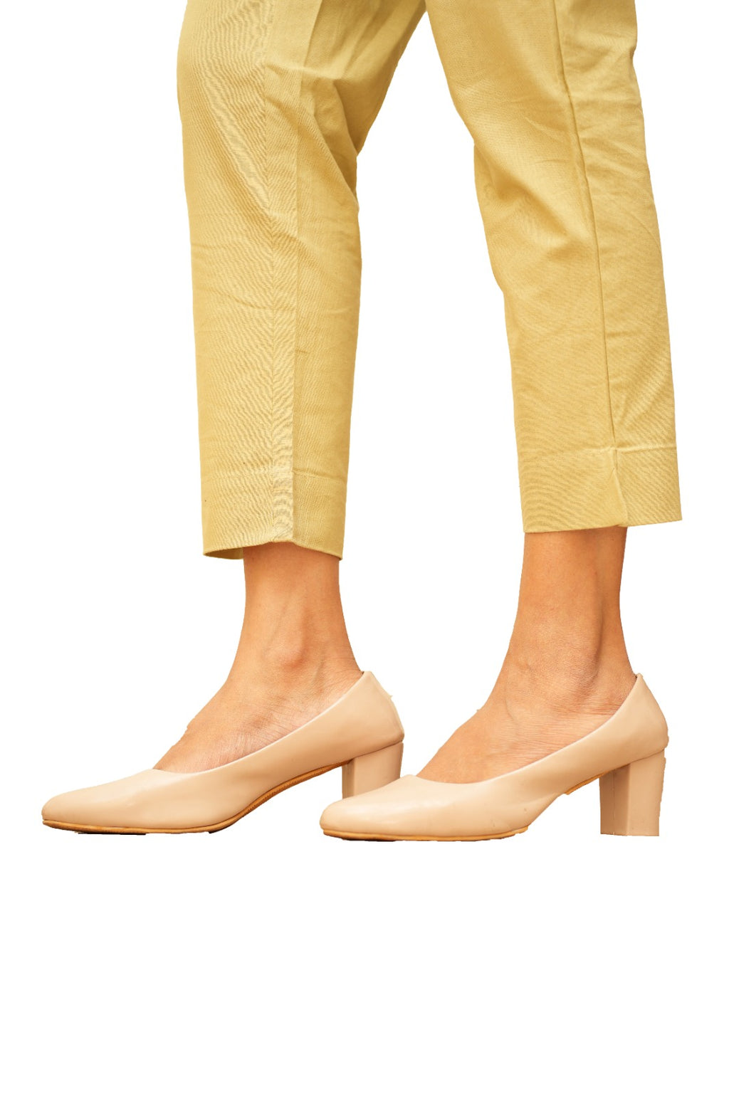 Women Mustard Cotton Pant