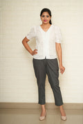 Women Grey Cotton Pant