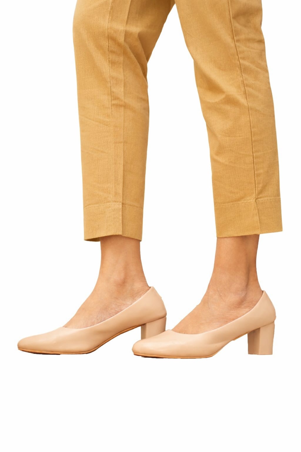 Women Golden Chiku Cotton Pant