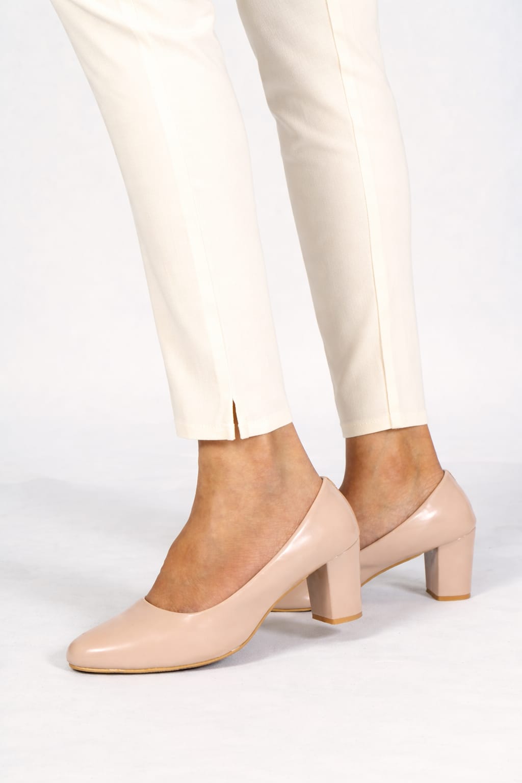 Women Grey Cotton Lycra Pant