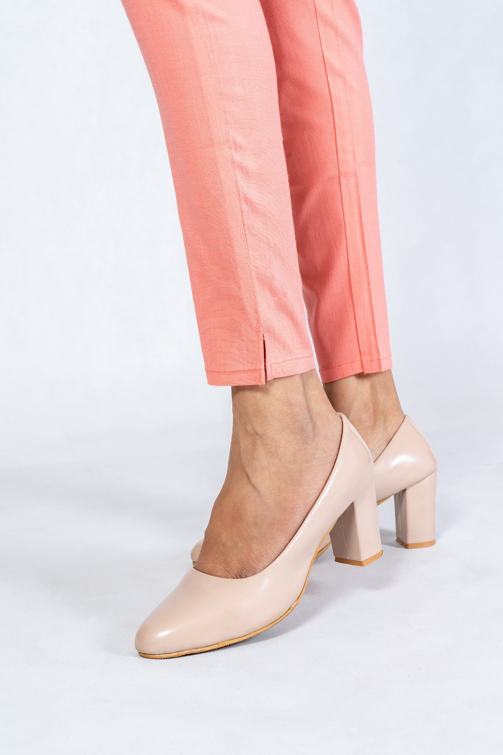 Women Grey Cotton Lycra Pant