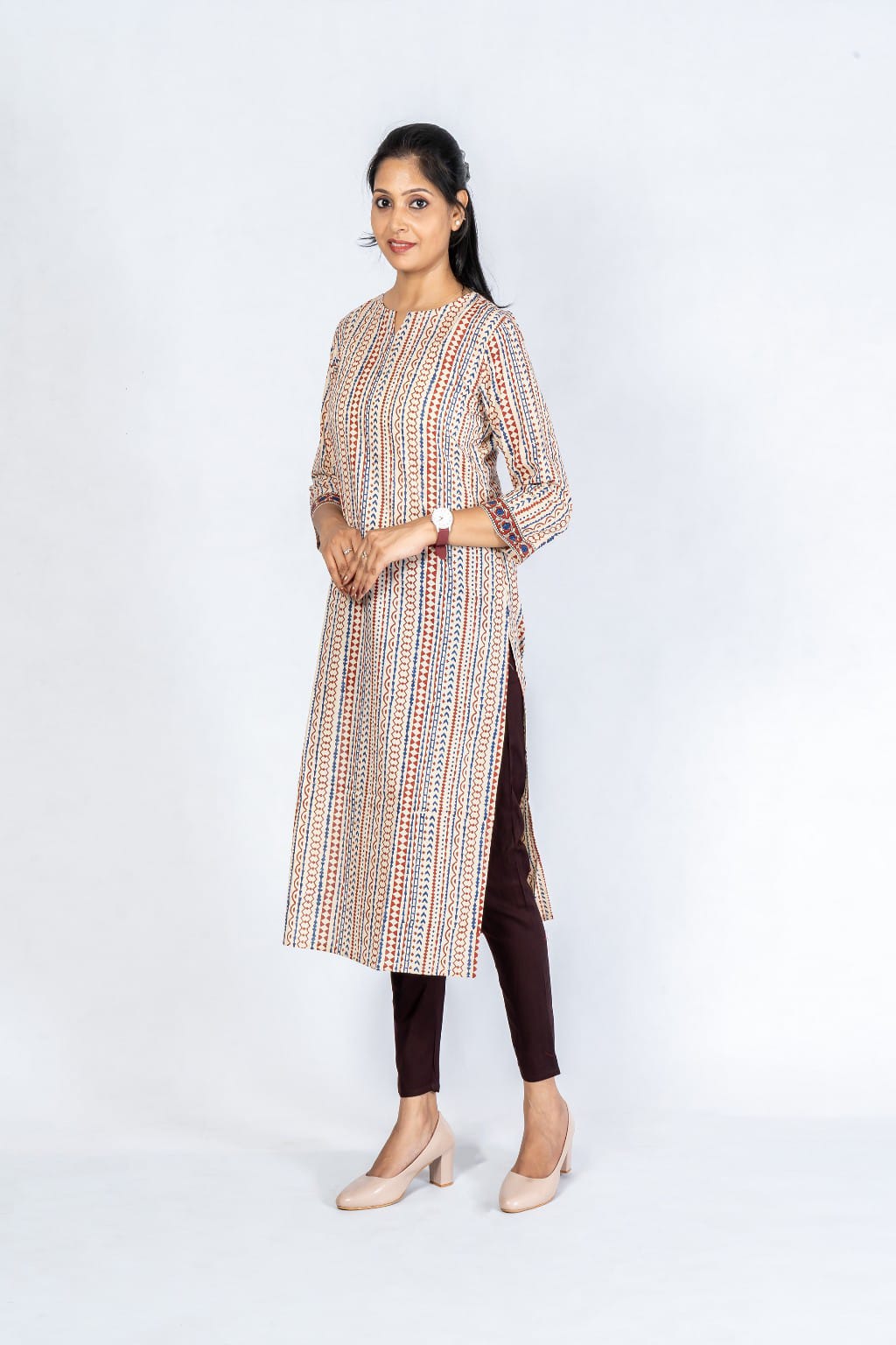 Women Grey Cotton Lycra Pant