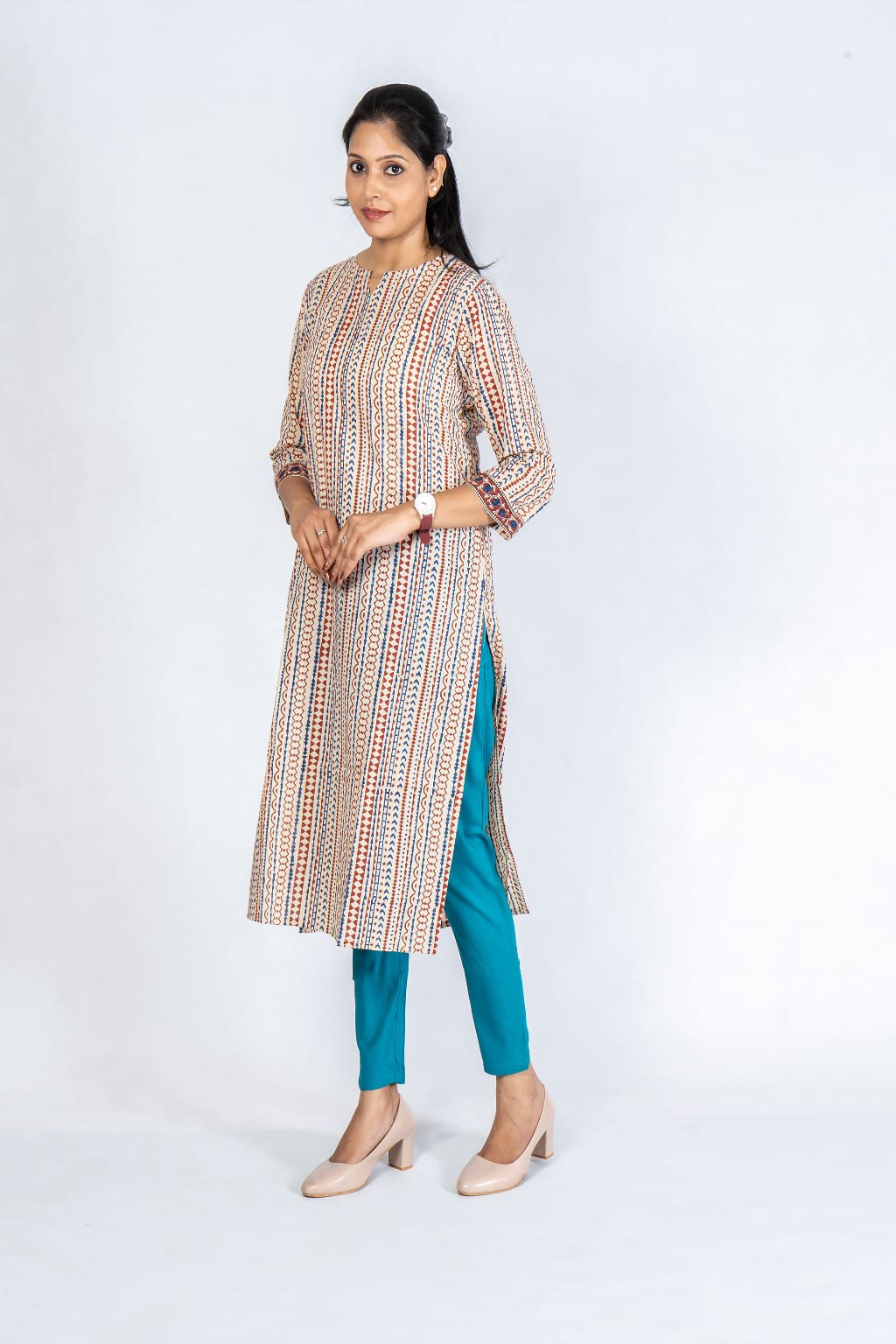 Women Grey Cotton Lycra Pant