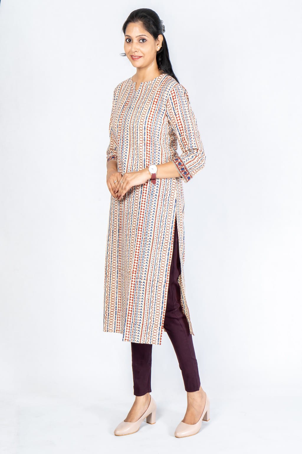 Women Grey Cotton Lycra Pant