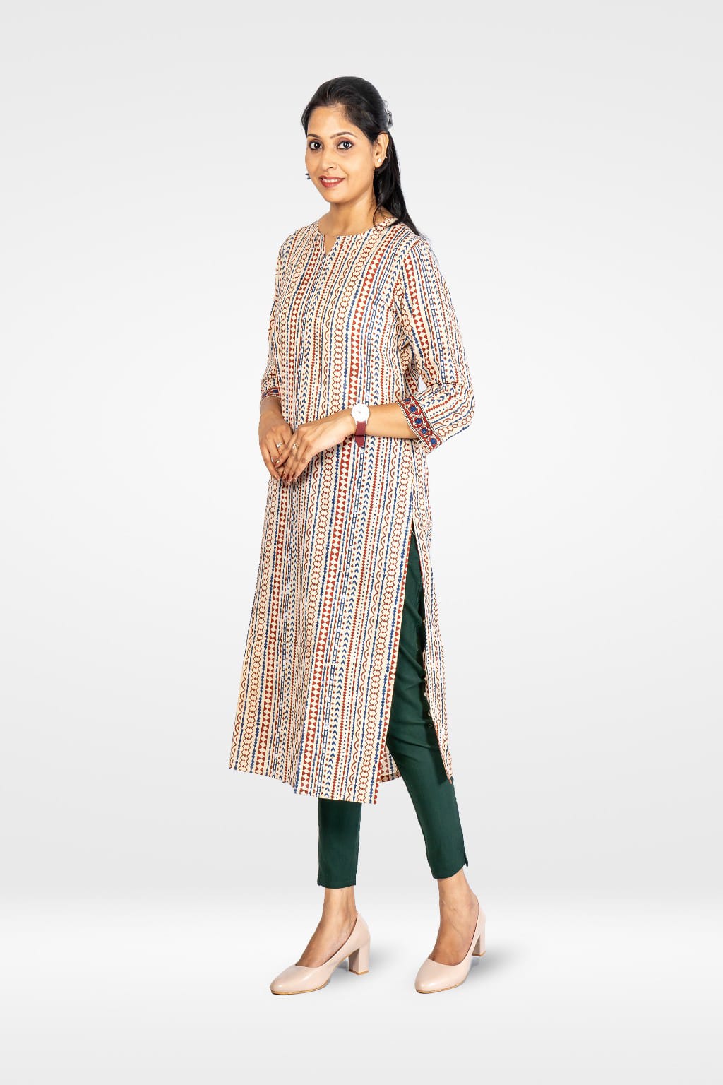 Women Grey Cotton Lycra Pant