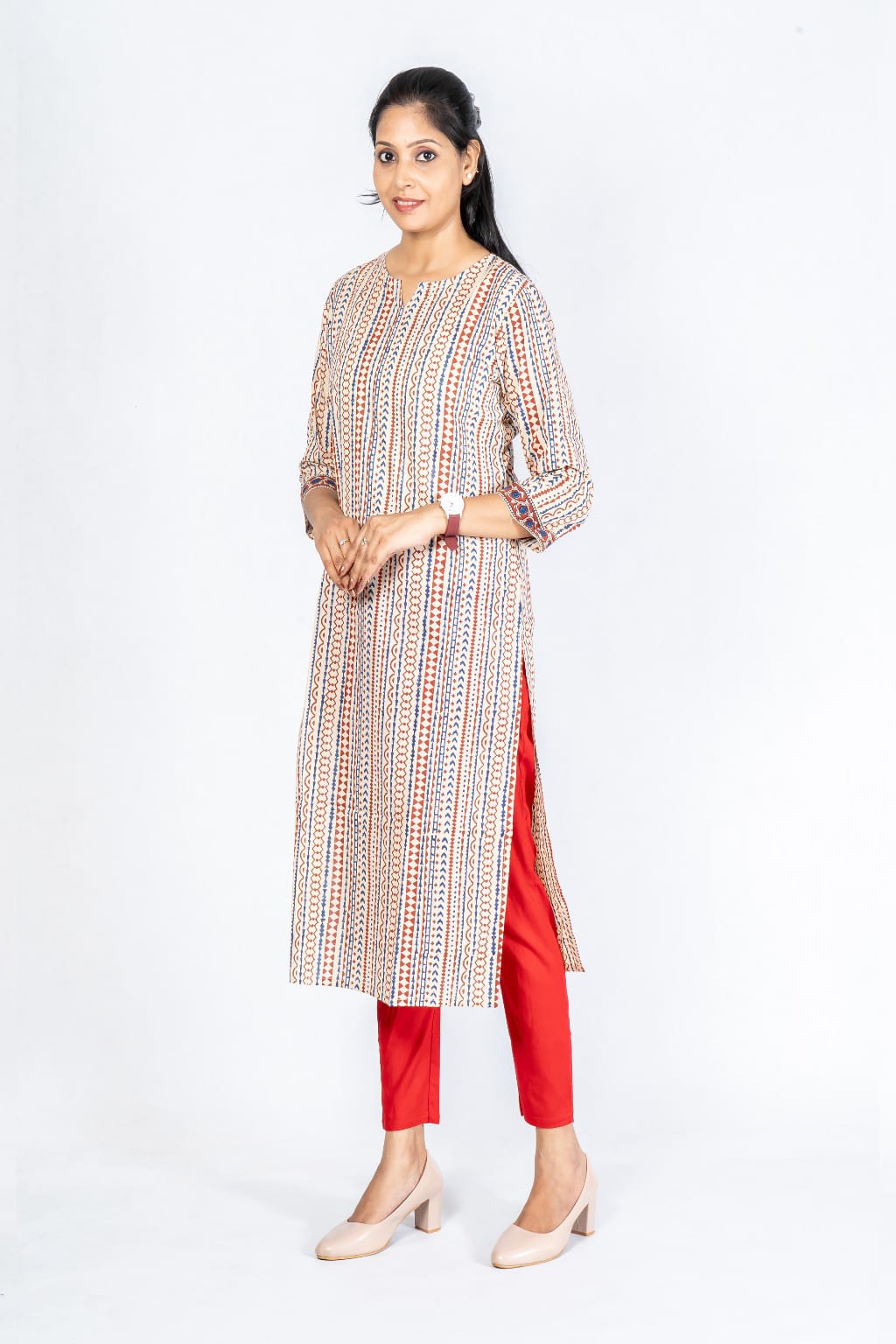 Women Grey Cotton Lycra Pant