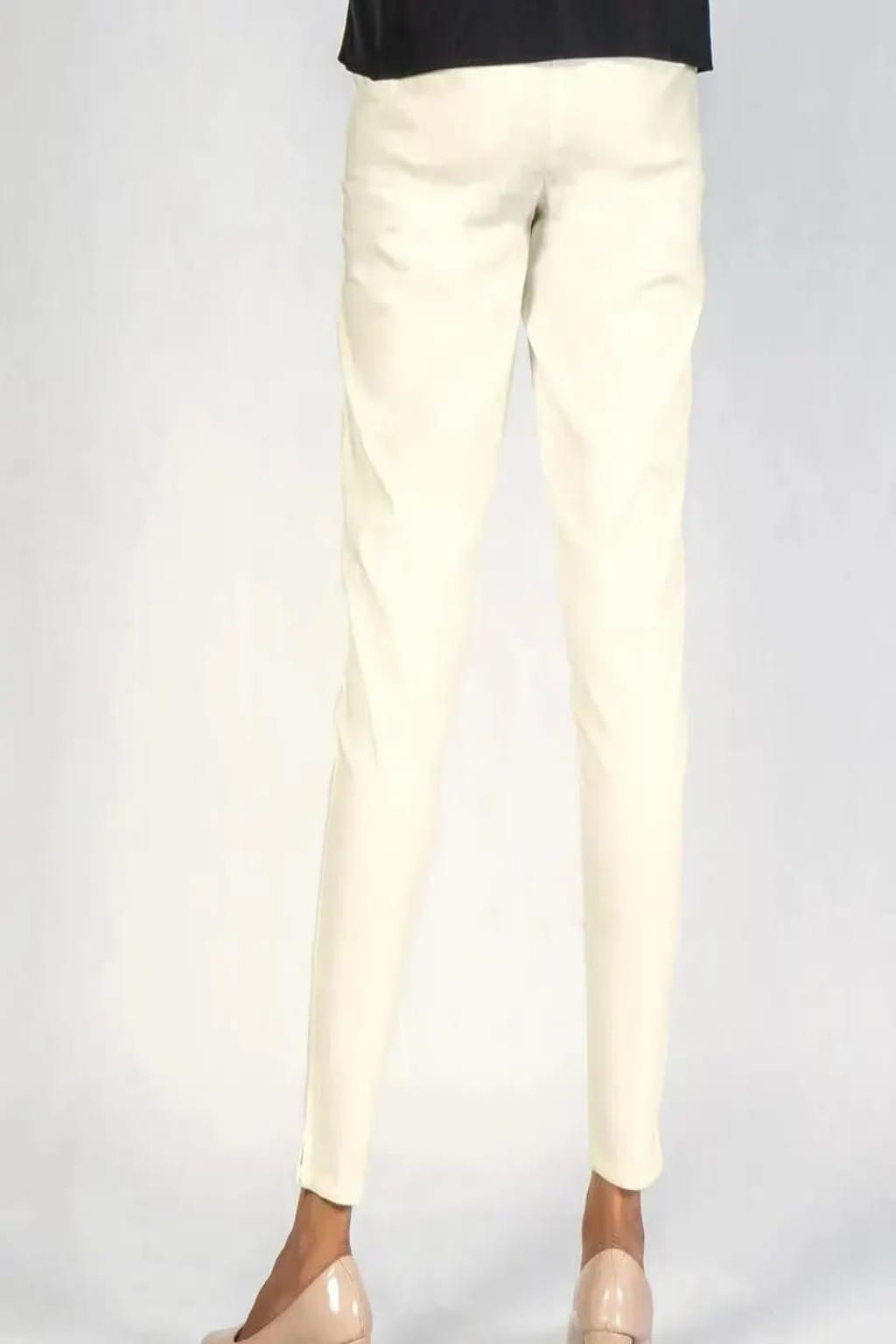 Women Grey Cotton Lycra Pant