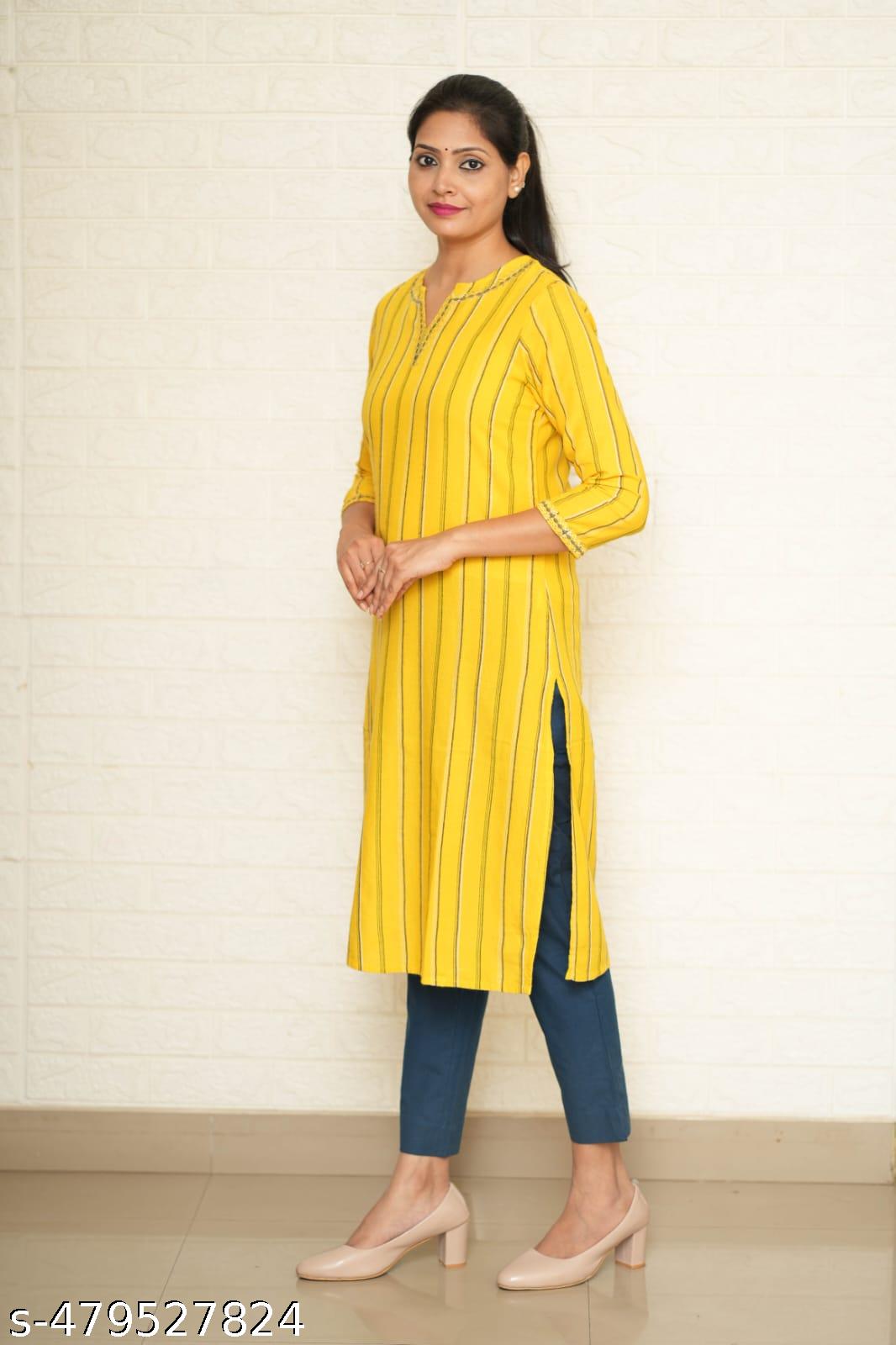 Women Peacock Blue Cotton Pant