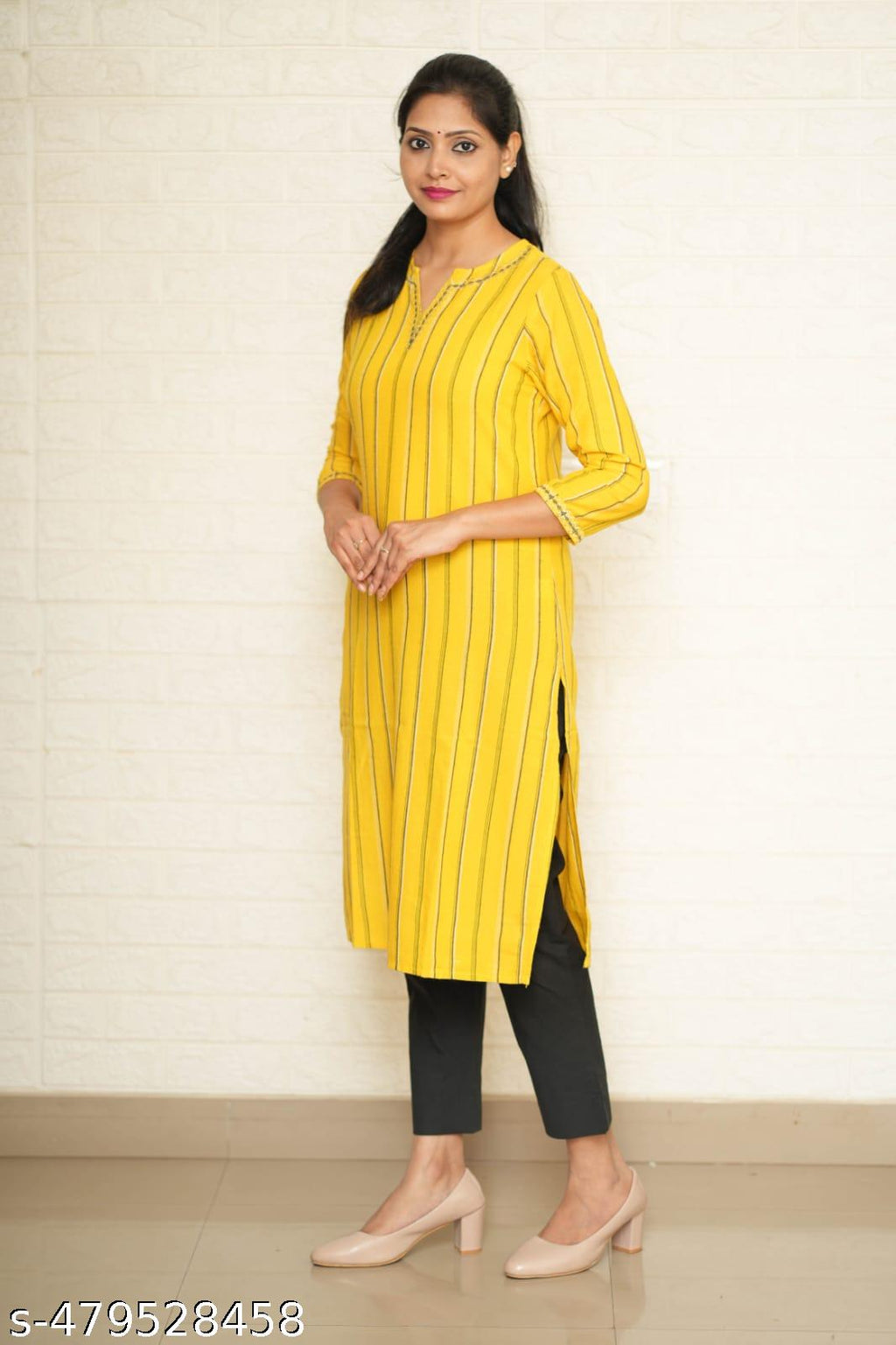 Women Black Cotton Pant