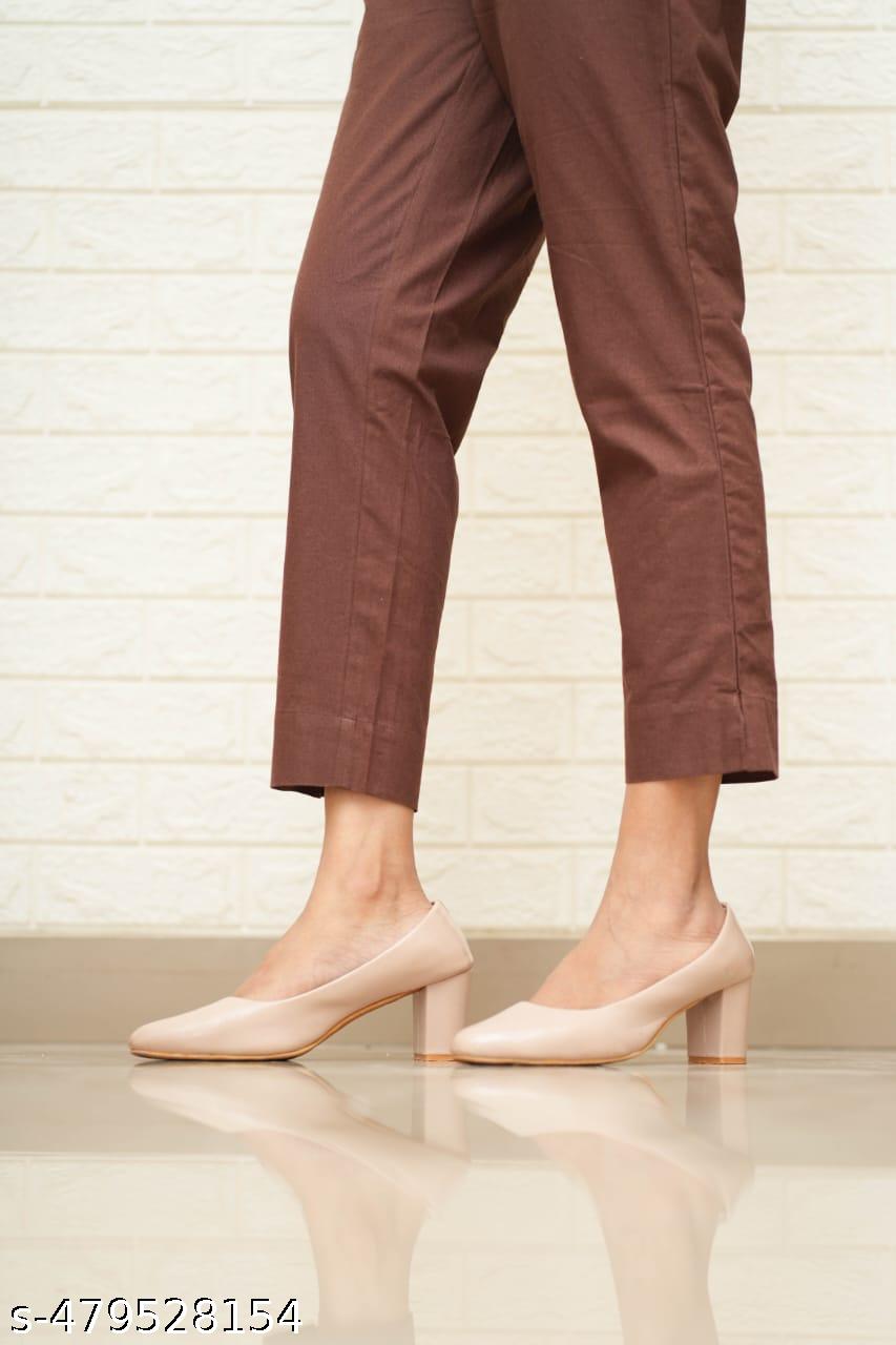 Women Brown Cotton Pant