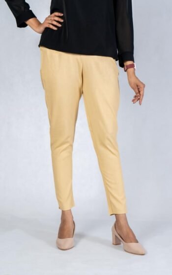 Straight Cotton Pant - Sandal